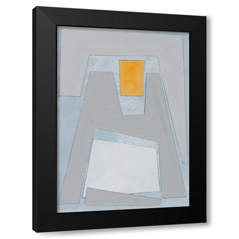 Elements of the Chateau VII Black Modern Wood Framed Art Print by Delamater, Rob