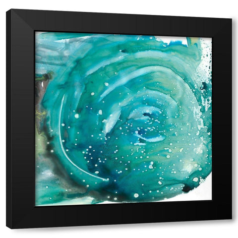 Circle of Life I Black Modern Wood Framed Art Print by Bramma, Lila