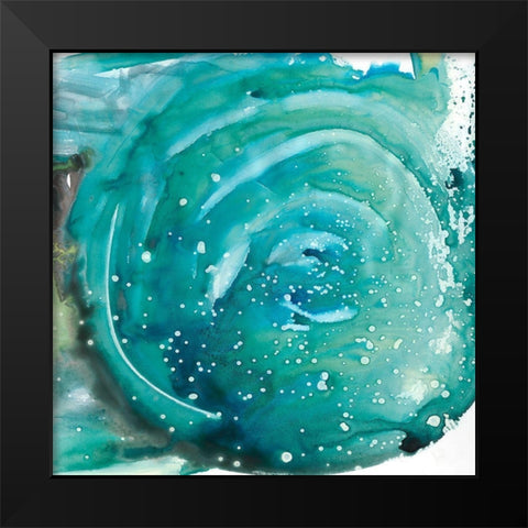 Circle of Life I Black Modern Wood Framed Art Print by Bramma, Lila
