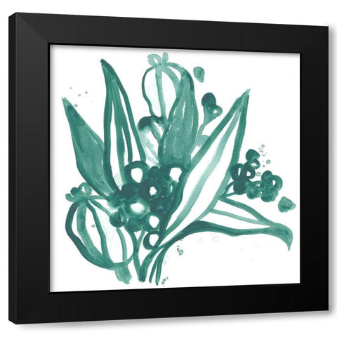 Boho Tropicals I Black Modern Wood Framed Art Print by Vess, June Erica