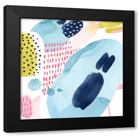 Frolic Form I Black Modern Wood Framed Art Print with Double Matting by Popp, Grace