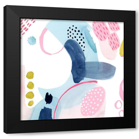 Frolic Form III Black Modern Wood Framed Art Print by Popp, Grace