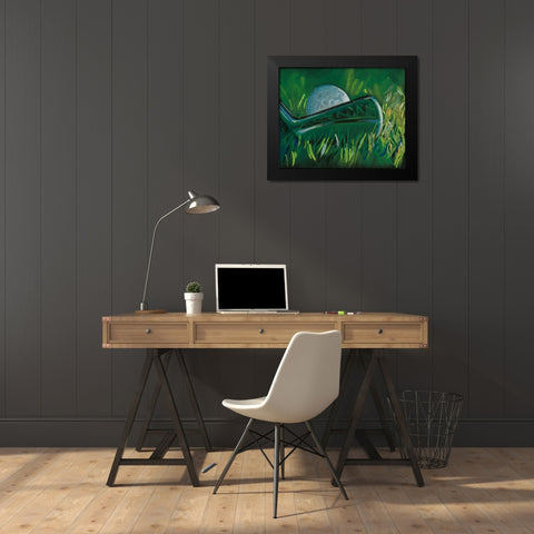 Tee Time I Black Modern Wood Framed Art Print by Parker, Jennifer Paxton