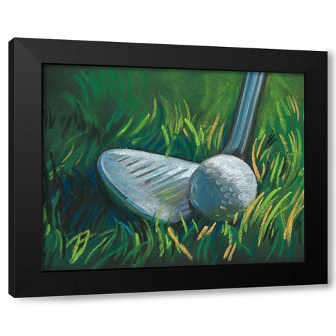 Tee Time II Black Modern Wood Framed Art Print by Parker, Jennifer Paxton