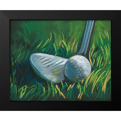 Tee Time II Black Modern Wood Framed Art Print by Parker, Jennifer Paxton