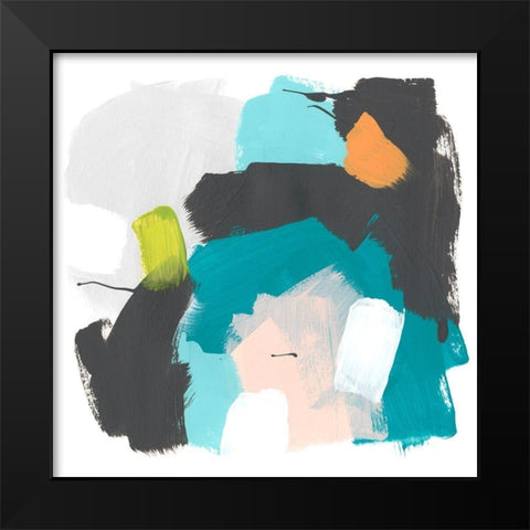 Side Line I Black Modern Wood Framed Art Print by Vess, June Erica