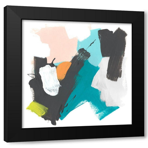Side Line II Black Modern Wood Framed Art Print by Vess, June Erica
