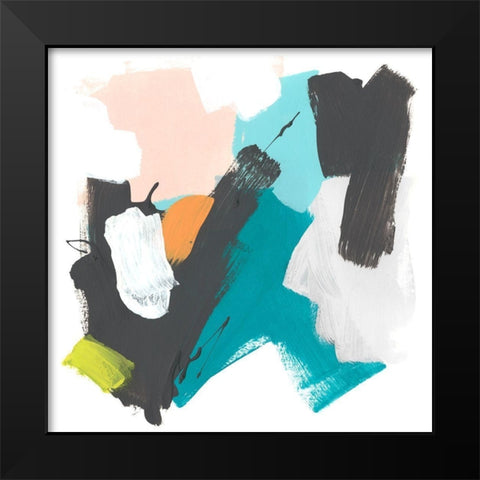 Side Line II Black Modern Wood Framed Art Print by Vess, June Erica