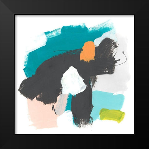 Side Line III Black Modern Wood Framed Art Print by Vess, June Erica