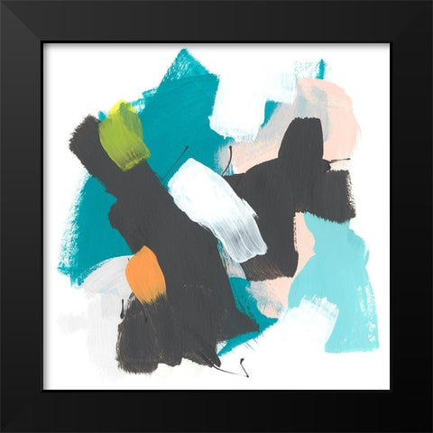 Side Line IV Black Modern Wood Framed Art Print by Vess, June Erica