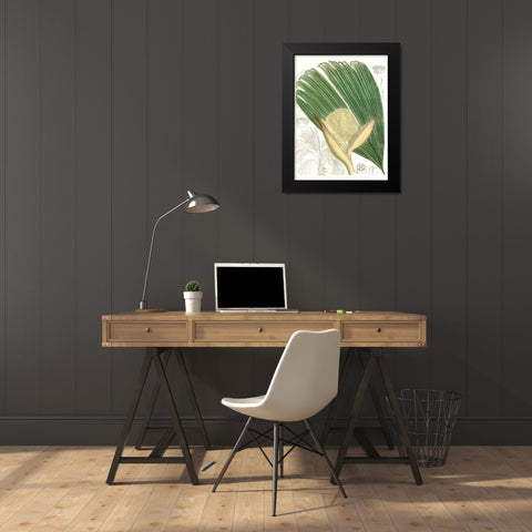 Palm Melange II Black Modern Wood Framed Art Print by Curtis