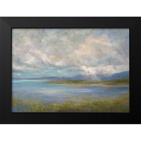 South Bay Lights  Black Modern Wood Framed Art Print by Finch, Sheila