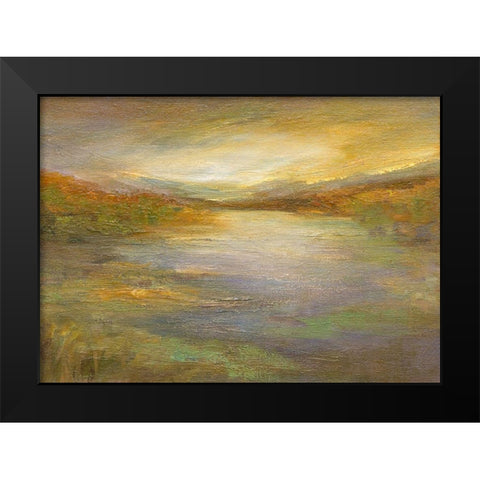 Foothills Black Modern Wood Framed Art Print by Finch, Sheila
