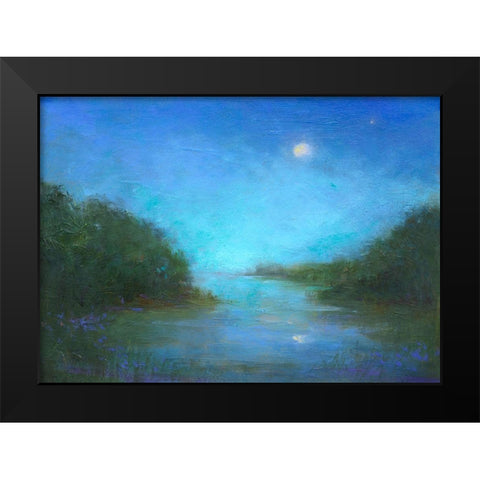 Twilight Black Modern Wood Framed Art Print by Finch, Sheila