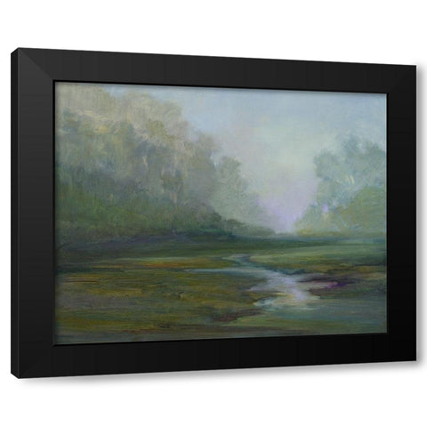 Early Morning Fog Black Modern Wood Framed Art Print with Double Matting by Finch, Sheila