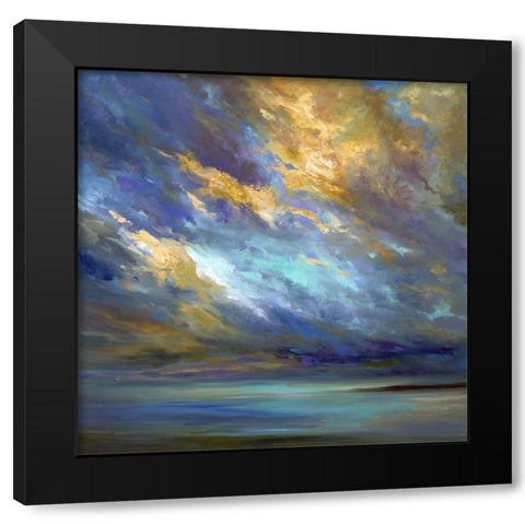 Coastal Clouds #30 Black Modern Wood Framed Art Print by Finch, Sheila
