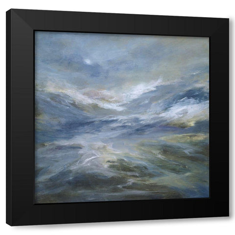 Calming of the Sea Black Modern Wood Framed Art Print by Finch, Sheila