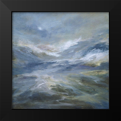 Calming of the Sea Black Modern Wood Framed Art Print by Finch, Sheila