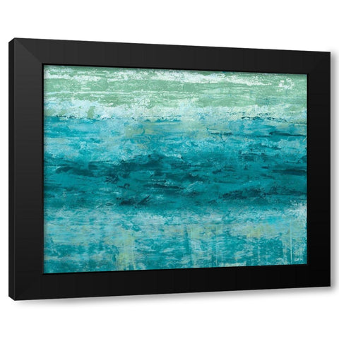 Aegean Seas I Black Modern Wood Framed Art Print by Chandler, Sharon