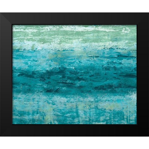 Aegean Seas I Black Modern Wood Framed Art Print by Chandler, Sharon