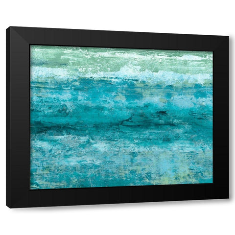 Aegean Seas II Black Modern Wood Framed Art Print with Double Matting by Chandler, Sharon