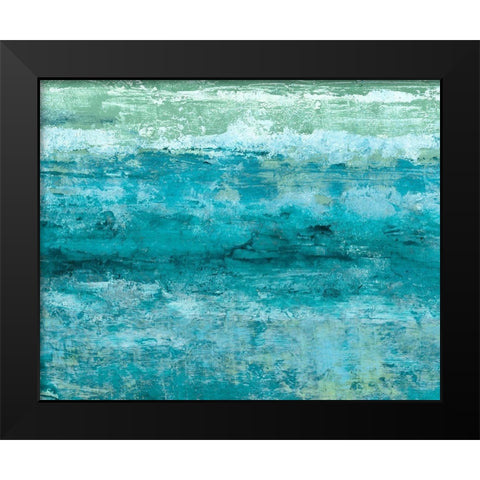 Aegean Seas II Black Modern Wood Framed Art Print by Chandler, Sharon