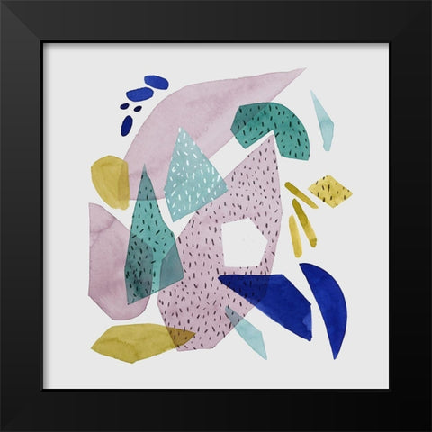 Terrazzo Drift I Black Modern Wood Framed Art Print by Popp, Grace
