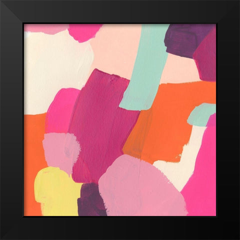 Pink Slip III Black Modern Wood Framed Art Print by Vess, June Erica