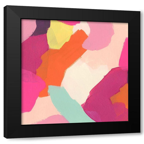 Pink Slip IV Black Modern Wood Framed Art Print by Vess, June Erica