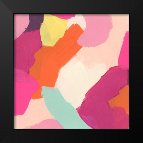 Pink Slip IV Black Modern Wood Framed Art Print by Vess, June Erica