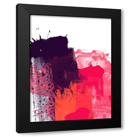 Liquid Swatch I Black Modern Wood Framed Art Print by Vess, June Erica