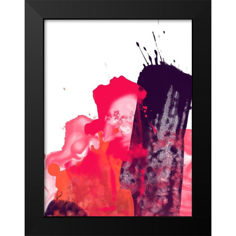 Liquid Swatch II Black Modern Wood Framed Art Print by Vess, June Erica