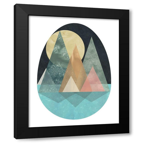 Terra Forms I Black Modern Wood Framed Art Print by Vess, June Erica