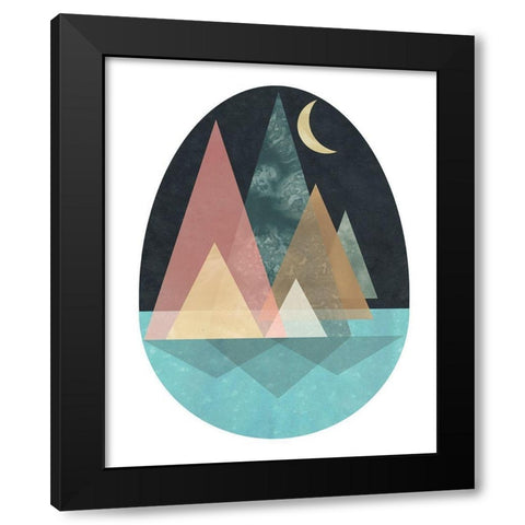 Terra Forms II Black Modern Wood Framed Art Print by Vess, June Erica