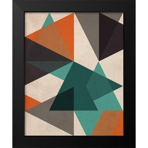 In Between I Black Modern Wood Framed Art Print by Vess, June Erica