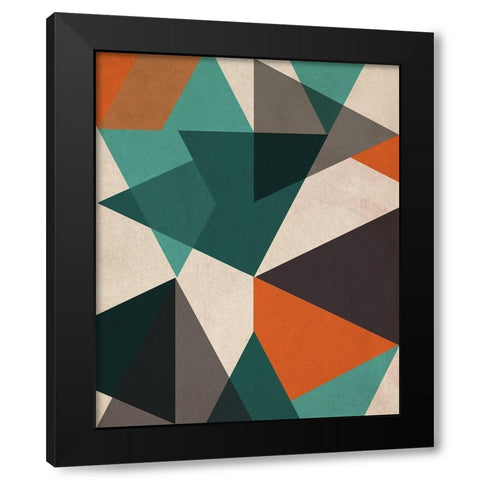In Between II Black Modern Wood Framed Art Print with Double Matting by Vess, June Erica