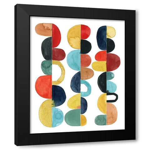 Midcentury Sunrise I Black Modern Wood Framed Art Print by Popp, Grace