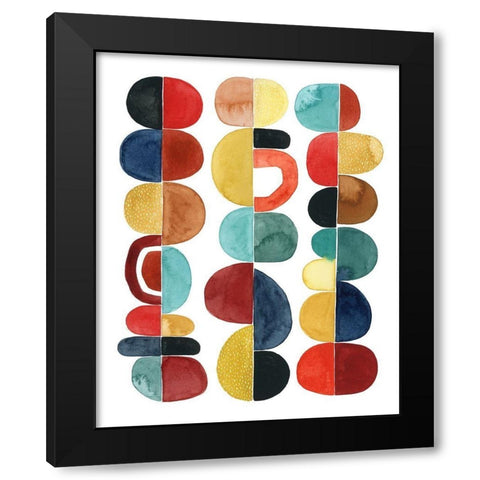 Midcentury Sunrise II Black Modern Wood Framed Art Print by Popp, Grace
