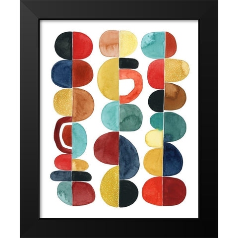 Midcentury Sunrise II Black Modern Wood Framed Art Print by Popp, Grace