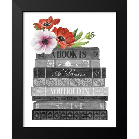 Book Dream I Black Modern Wood Framed Art Print by Popp, Grace