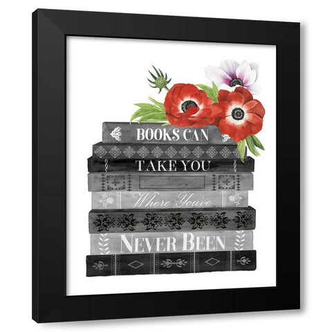 Book Dream II Black Modern Wood Framed Art Print with Double Matting by Popp, Grace