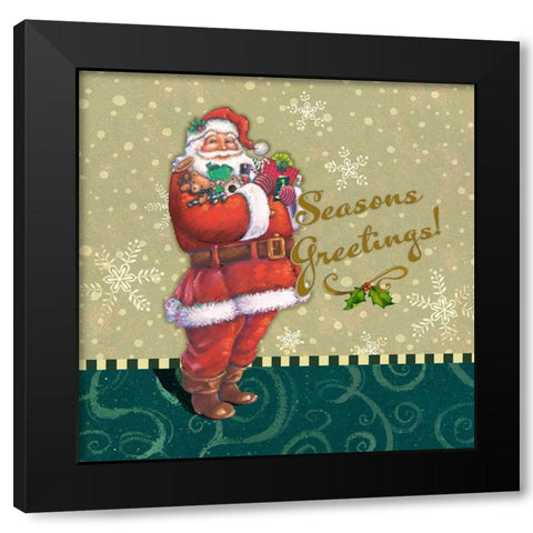 Classic Santa I Black Modern Wood Framed Art Print by Eisner, Viv