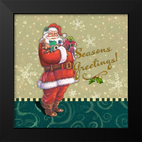 Classic Santa I Black Modern Wood Framed Art Print by Eisner, Viv
