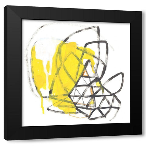 Acquisition I Black Modern Wood Framed Art Print by Vess, June Erica
