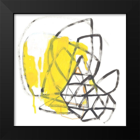 Acquisition I Black Modern Wood Framed Art Print by Vess, June Erica