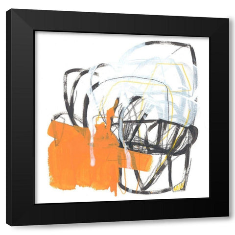 Acquisition III Black Modern Wood Framed Art Print with Double Matting by Vess, June Erica