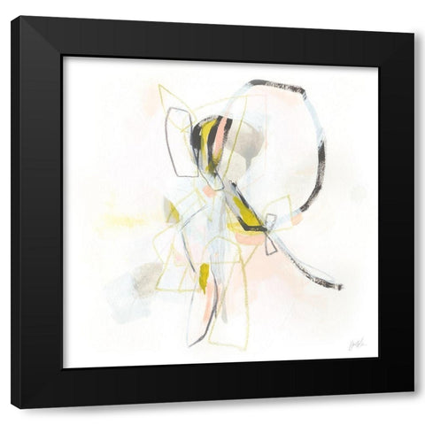 Open Integer I Black Modern Wood Framed Art Print by Vess, June Erica