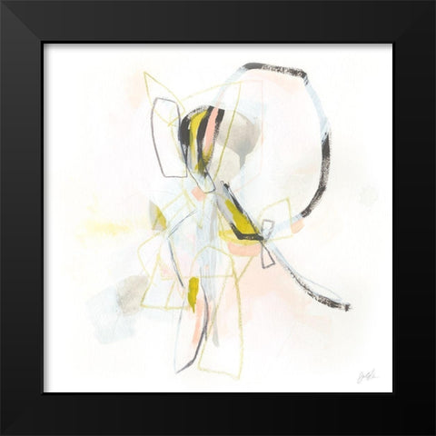 Open Integer I Black Modern Wood Framed Art Print by Vess, June Erica