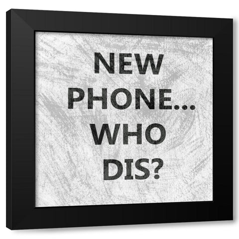 Phone Snark I Black Modern Wood Framed Art Print by Chandler, Sharon