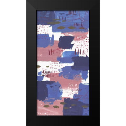 The Movement I Black Modern Wood Framed Art Print by Wang, Melissa